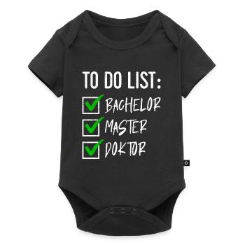 Doctorate Degree Choppy: Bachelor Master Doctor - Baby Premium short-sleeve bodysuit - black - Front
