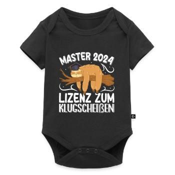 Master 2024 License to Smartass Sloth - Baby Premium short-sleeve bodysuit - black - Front