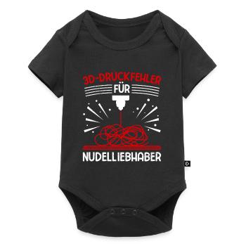 3D Printing Errors for Noodle Lovers 3-D Printing - Baby Premium short-sleeve bodysuit - black - Front
