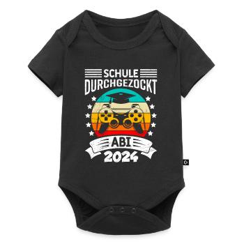 Abitur 2024 Abi School Gambled Through High School Graduate - Baby Premium short-sleeve bodysuit - black - Front