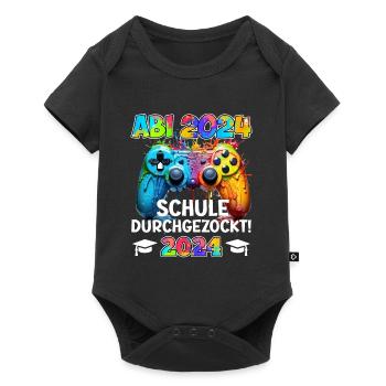Abi 2024 L’école a joué à travers Gamer Funny - Body à manches courtes Premium Bébé - noir - Devant