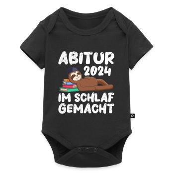 Abi 2024 remise des diplômes du lycée dans le sommeil amcht paresseux drôle - Body à manches courtes Premium Bébé - noir - Devant