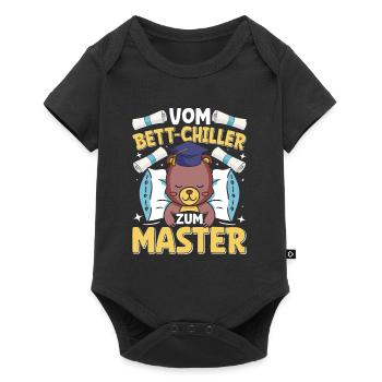 Master's Thesis Completed From Bed Chiller to Bed - Baby Premium short-sleeve bodysuit - black - Front