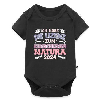 Licence Maturantin à Clever-Ass Matura - Body à manches courtes Premium Bébé - noir - Devant