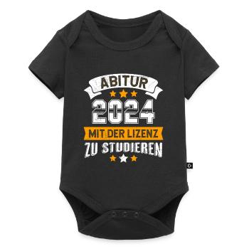 Abitur 2024 Abi Avec le permis d’étudier - Body à manches courtes Premium Bébé - noir - Devant
