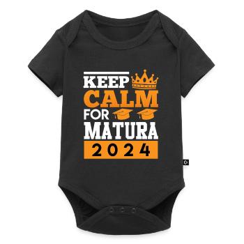 Maturant Keep Calm for Matura 2024 Matura - Baby Premium short-sleeve bodysuit - black - Front