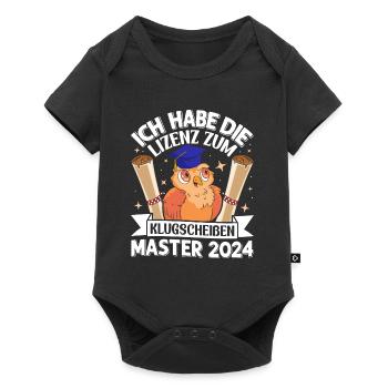 Master 2024 J’ai le permis d’être malin - Body à manches courtes Premium Bébé - noir - Devant