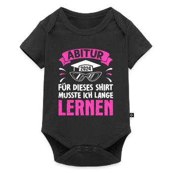 Pour cette chemise, j’ai dû apprendre - Body à manches courtes Premium Bébé - noir - Devant