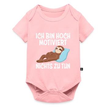 Un collègue paresseux est très motivé pour ne rien faire - Body à manches courtes Premium Bébé - rose - Devant