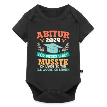 Remise des diplômes du lycée 2024 J’ai dû étudier pour cette chemise - Body à manches courtes Premium Bébé - noir - Devant