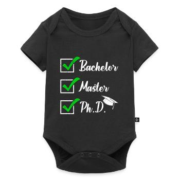 Thèse de doctorat réussie Bachelor Master Dr. - Body à manches courtes Premium Bébé - noir - Devant