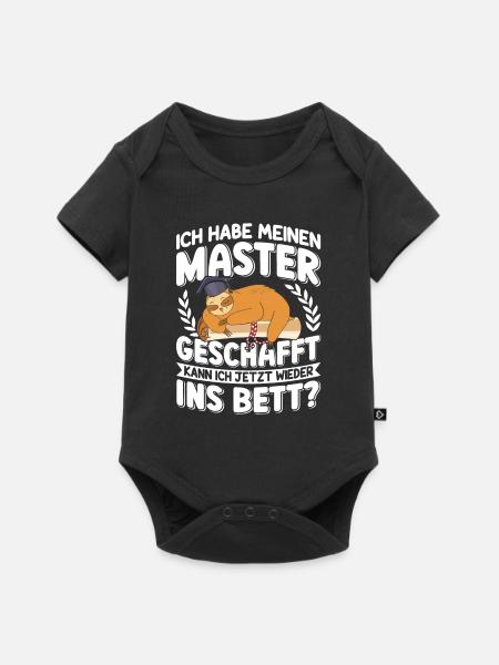Master Geschafft Kann ich wieder ins Bett? - Baby Premium Kurzarmbody - Schwarz