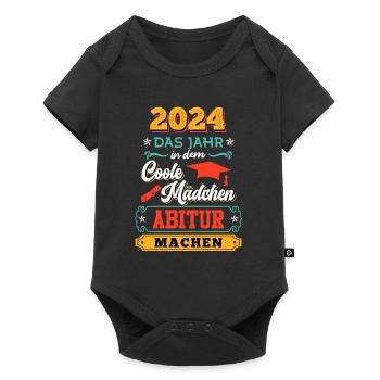 2024 : l’année où les filles cool obtiennent leur diplôme d’études secondaires - Body à manches courtes Premium Bébé - noir - Devant