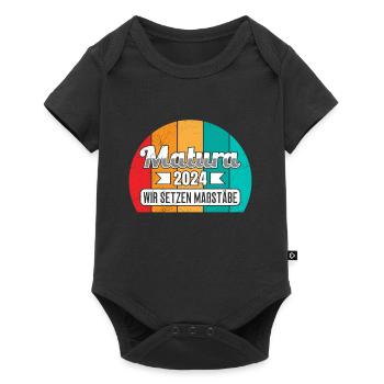 Maturité 2024 Certificat de fin d’études secondaires 2024 - Body à manches courtes Premium Bébé - noir - Devant