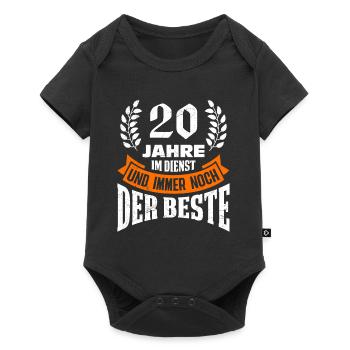 20 years of service Still the BEST - Baby Premium short-sleeve bodysuit - black - Front