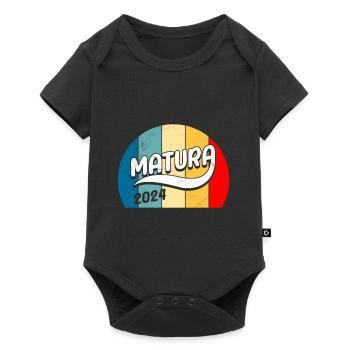 Maturité 2024 Certificat de fin d’études secondaires 2024 - Body à manches courtes Premium Bébé - noir - Devant