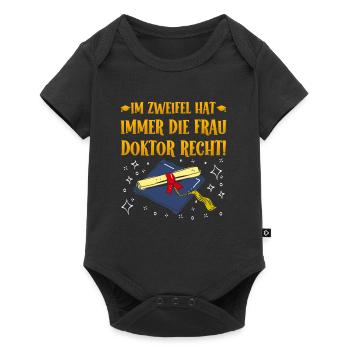 En cas de doute, Mme Doctor a raison ! - Body à manches courtes Premium Bébé - noir - Devant