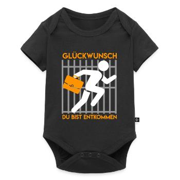Glückwunsch Du bist Entkommen Bürokollege - Baby Premium Kurzarmbody - Schwarz - Vorne