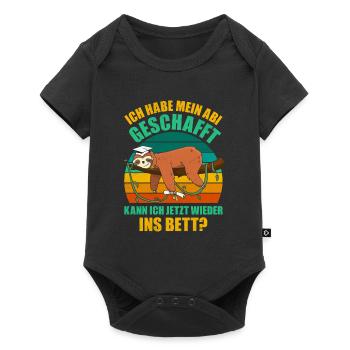 Abiturient Habe Mein Abi Geschafft Abschluss - Baby Premium Kurzarmbody - Schwarz - Vorne