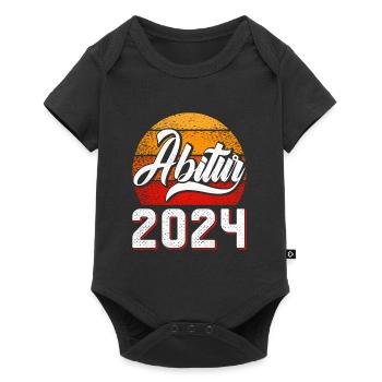 Abitur 2024 Abschluss Abiturient Abi Abiturienten - Baby Premium Kurzarmbody - Schwarz - Vorne
