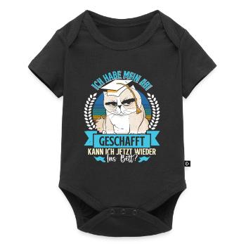 Abiturient Habe Mein Abi Geschafft Abschluss - Baby Premium Kurzarmbody - Schwarz - Vorne