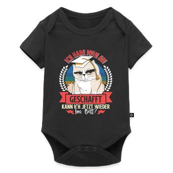 Abiturient Habe Mein Abi Geschafft Abschluss - Baby Premium Kurzarmbody - Schwarz - Vorne