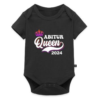 Abitur Queen 2024 Abi Abiturientin - Baby Premium Kurzarmbody - Schwarz - Vorne