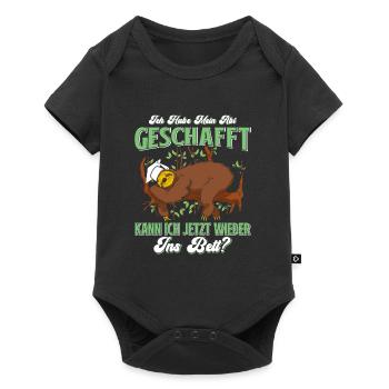 Abiturient Habe Mein Abi Geschafft Abschluss - Baby Premium Kurzarmbody - Schwarz - Vorne