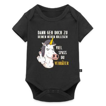 Kollege Dann Geh doch zu deinen Neuen Kollegen - Baby Premium Kurzarmbody - Schwarz - Vorne