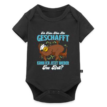 Abiturient Habe Mein Abi Geschafft Abschluss - Baby Premium Kurzarmbody - Schwarz - Vorne