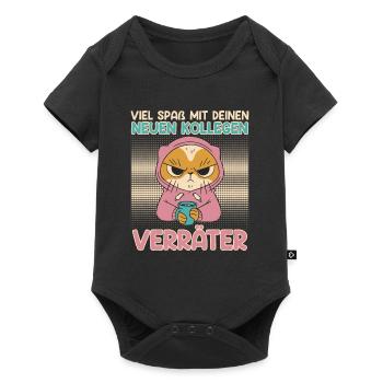 Mitarbeiter Viel Spaß mit deinen Neuen Kollegen - Baby Premium Kurzarmbody - Schwarz - Vorne