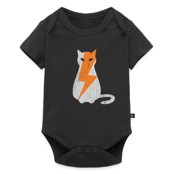 Coup de foudre de chat - Body à manches courtes Premium Bébé - noir - Devant