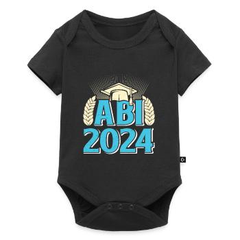 Abi 2024 Abitur Mädchen Abiturientin Frauen - Baby Premium Kurzarmbody - Schwarz - Vorne