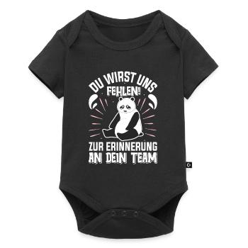 Abschied Kollege Du Wirst uns Fehlen Dein Team - Baby Premium Kurzarmbody - Schwarz - Vorne