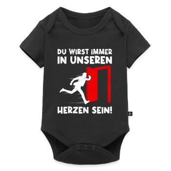Arbeitskollege Wirst Immer in Unseren Herzen sein! - Baby Premium Kurzarmbody - Schwarz - Vorne
