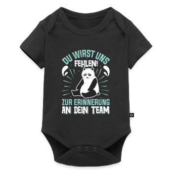 Abschied Kollege Du Wirst uns Fehlen Dein Team - Baby Premium Kurzarmbody - Schwarz - Vorne