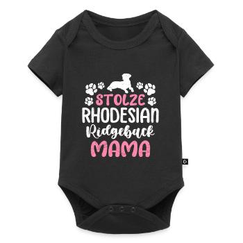 Ridgeback STOLZE RHODESIAN RIDGEBACK MAMA - Baby Premium Kurzarmbody - Schwarz - Vorne