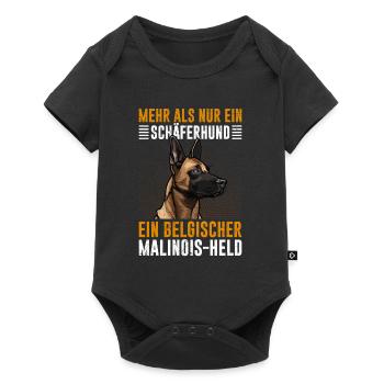 Belgischer Malinois Held Mehr als ein Schäferhund - Baby Premium Kurzarmbody - Schwarz - Vorne