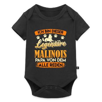Malinois Dad ICH BIN DIESER LEGENDÄRE MALINOIS - Baby Premium Kurzarmbody - Schwarz - Vorne
