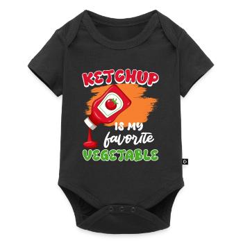 KETCHUP IS MY FAVORITE VEGGIE Funny - Baby Premium short-sleeve bodysuit - black - Front