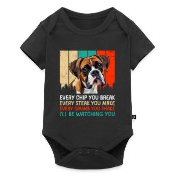 Boxer Dog CHAQUE PUCE QUE VOUS CASSEZ Boxer allemand - Body à manches courtes Premium Bébé - noir - Devant