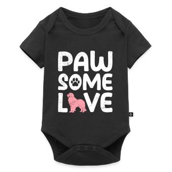 Newfoundland Dogs PAW SOME LOVE Newfie Dog Mom - Baby Premium short-sleeve bodysuit - black - Front
