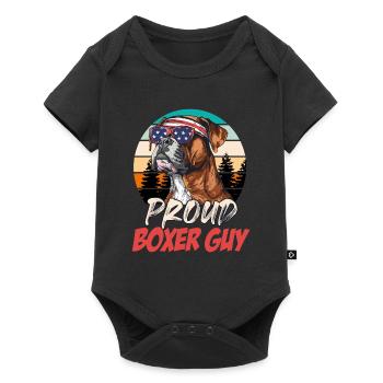 Boxer allemand PROUD BOXER GUY Boxer cool - Body à manches courtes Premium Bébé - noir - Devant