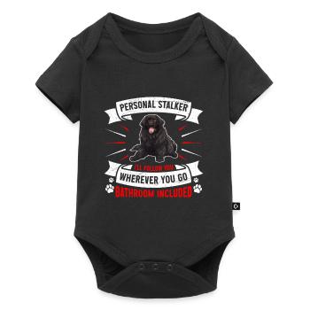 Terre-Neuve-et-Labrador HARCELEUR PERSONNEL JE TE SUIS - Body à manches courtes Premium Bébé - noir - Devant