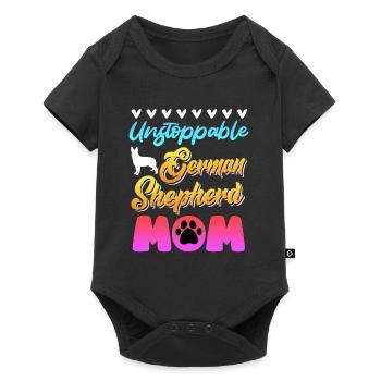 German Shepherd Mom UNSTOPPABLE GERMAN SHEPHERD - Baby Premium short-sleeve bodysuit - black - Front