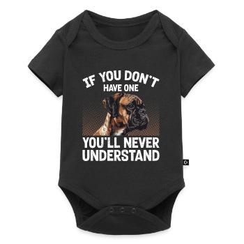 Boxer Dog IF YOU DON'T OWE ONE German Boxer - Baby Premium short-sleeve bodysuit - black - Front