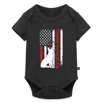 GERMAN SHEPHERD USA German Shepherd Owner - Baby Premium short-sleeve bodysuit - black - Front