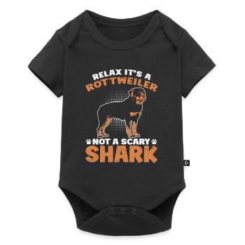 Rottie RELAX IT'S JUST A ROTTWEILER Funny - Baby Premium short-sleeve bodysuit - black - Front