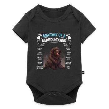 Newfie propriétaire ANATOMIE D’UN TERRE-NEUVE Drôle - Body à manches courtes Premium Bébé - noir - Devant