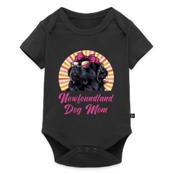 Neufundländer NEWFOUNDLAND DOG MOM Newfie - Body à manches courtes Premium Bébé - noir - Devant